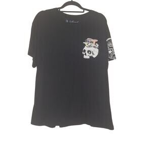 Weekend Warrior Size XL Skull Mushrooms Grunge Goth Whimsygoth Witchy T-Shirt